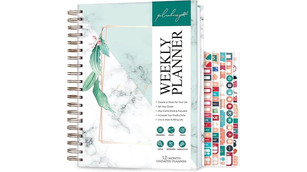 large weekly planner journal