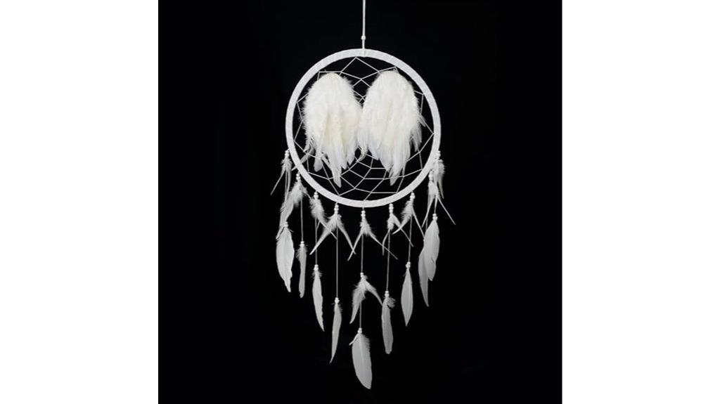 large white angel wings