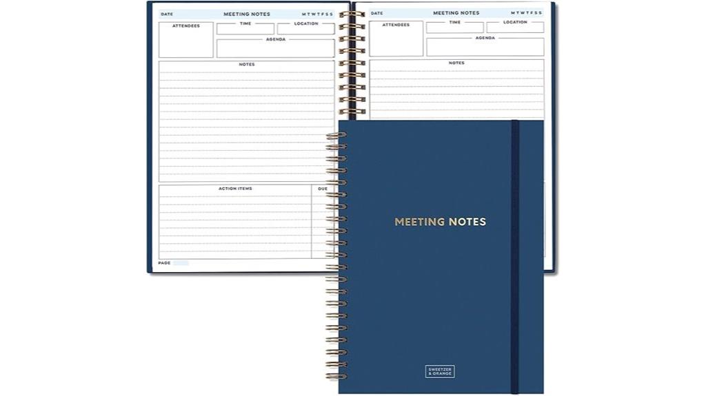 large work meeting notebook