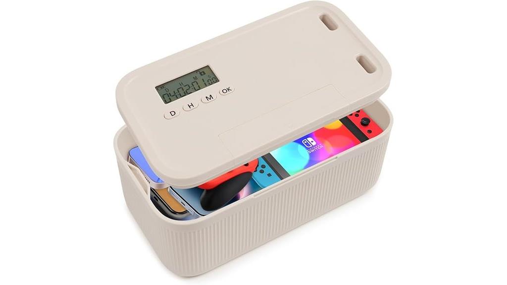 lockable phone snack box
