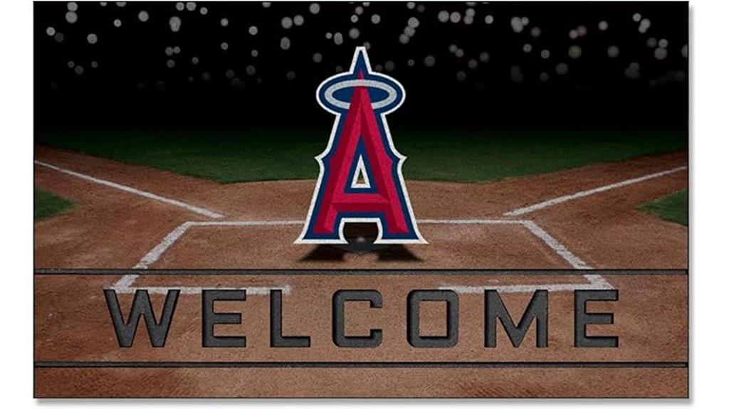 los angeles angels door mat