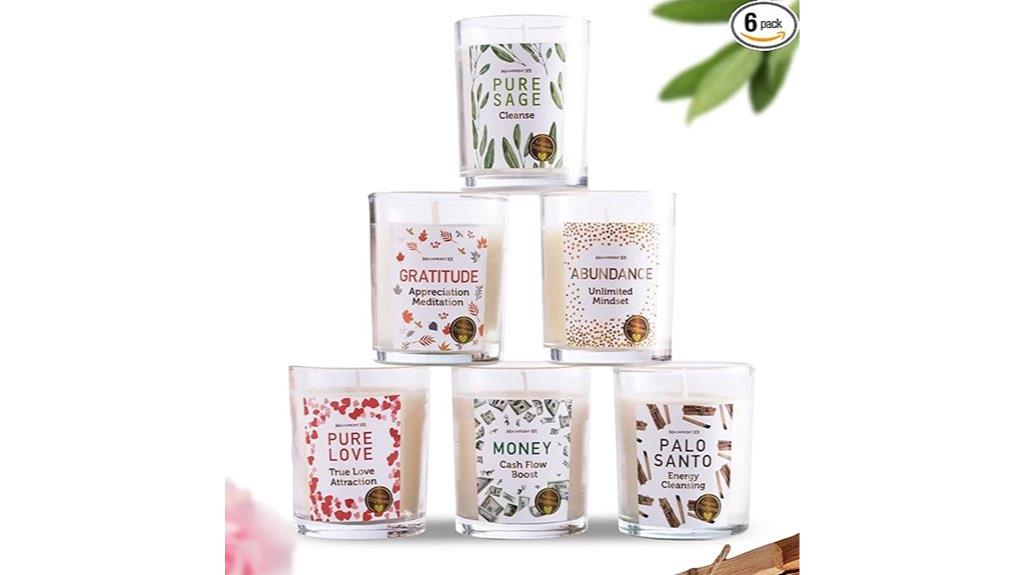 luxurious six candle set