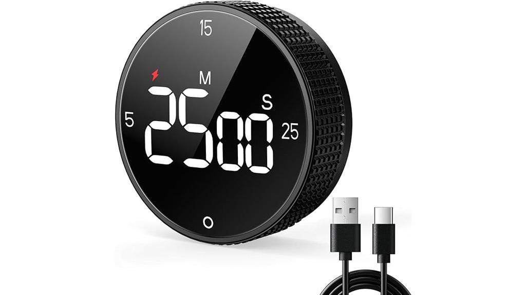 magnetic usb kitchen timer