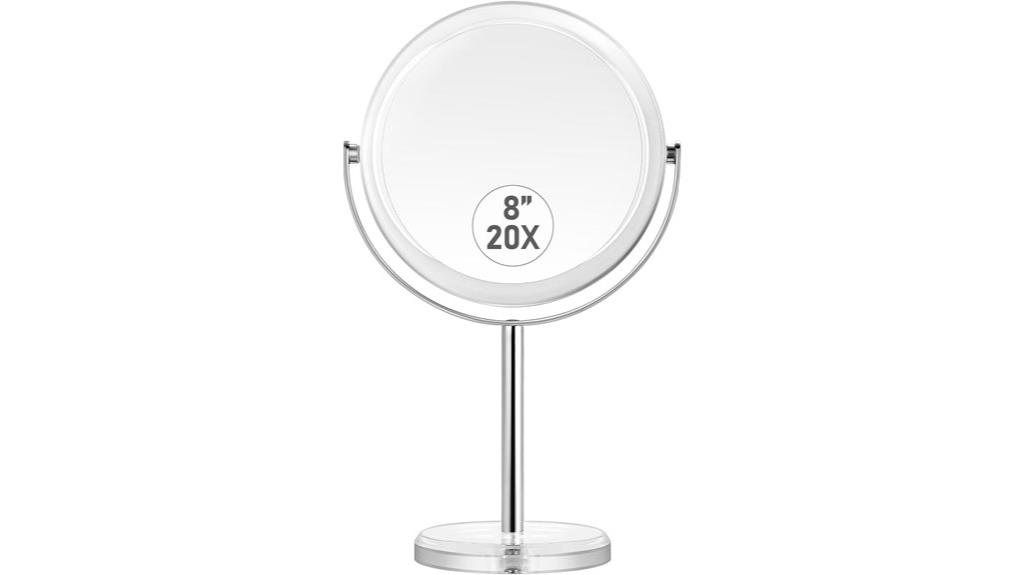 magnifying mirror with stand