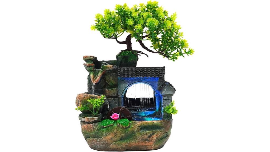 miniature led waterfall fountain