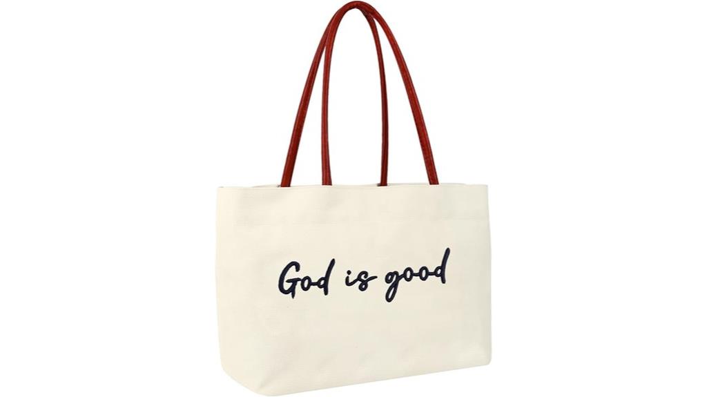 mom bag with embroidered letter