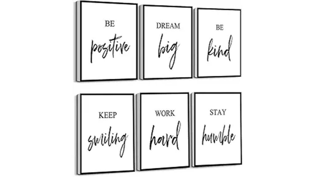 motivational canvas wall art