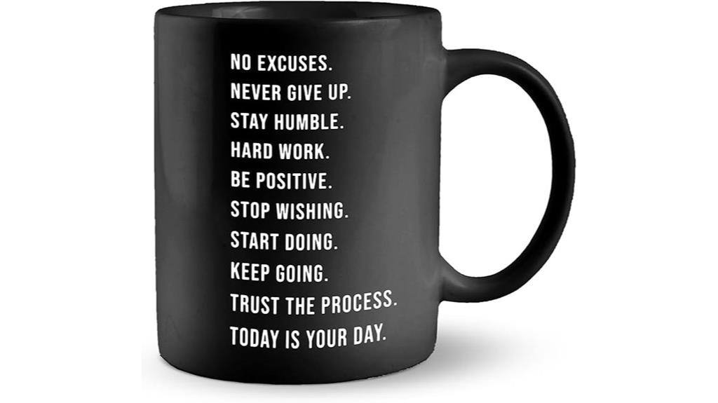 motivational coffee mug gift