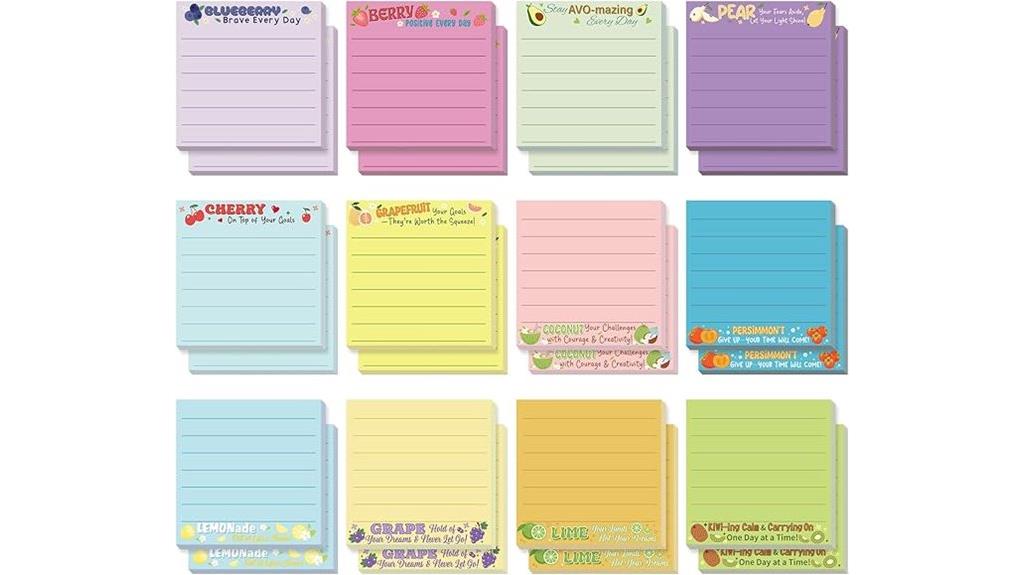 motivational sticky note set