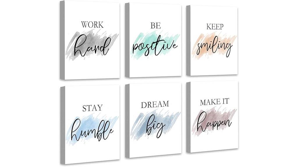 motivational wall art set