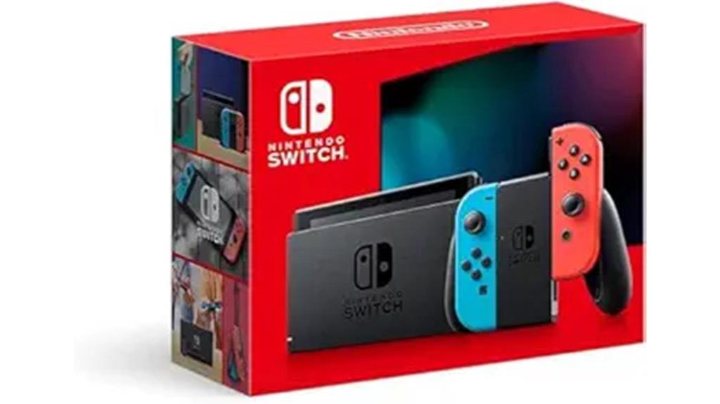 neon blue red joy con