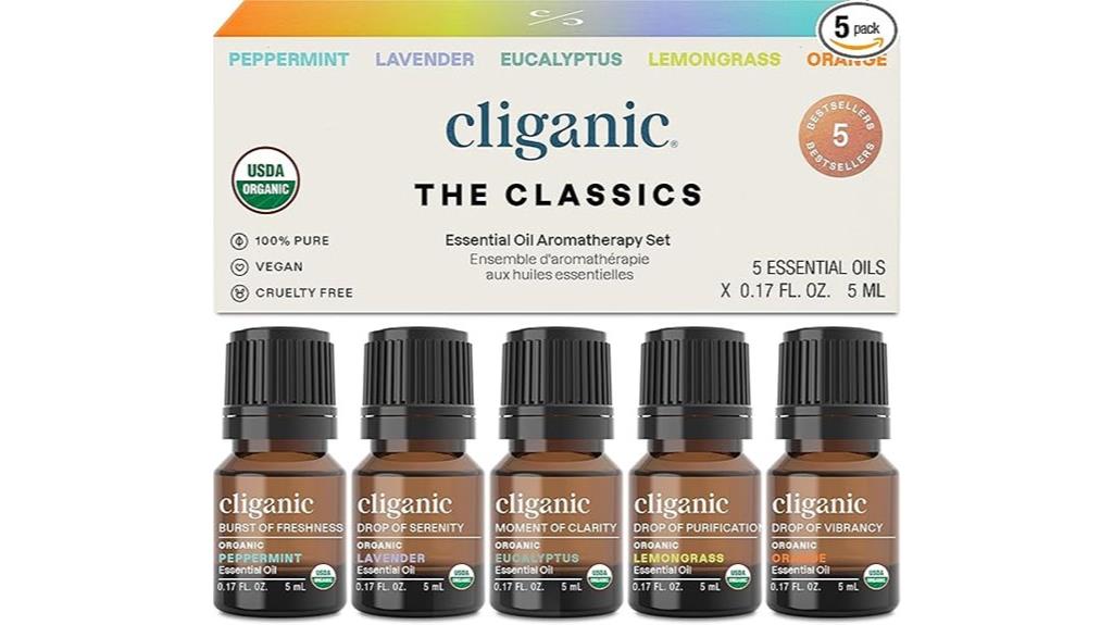 organic essential oil set