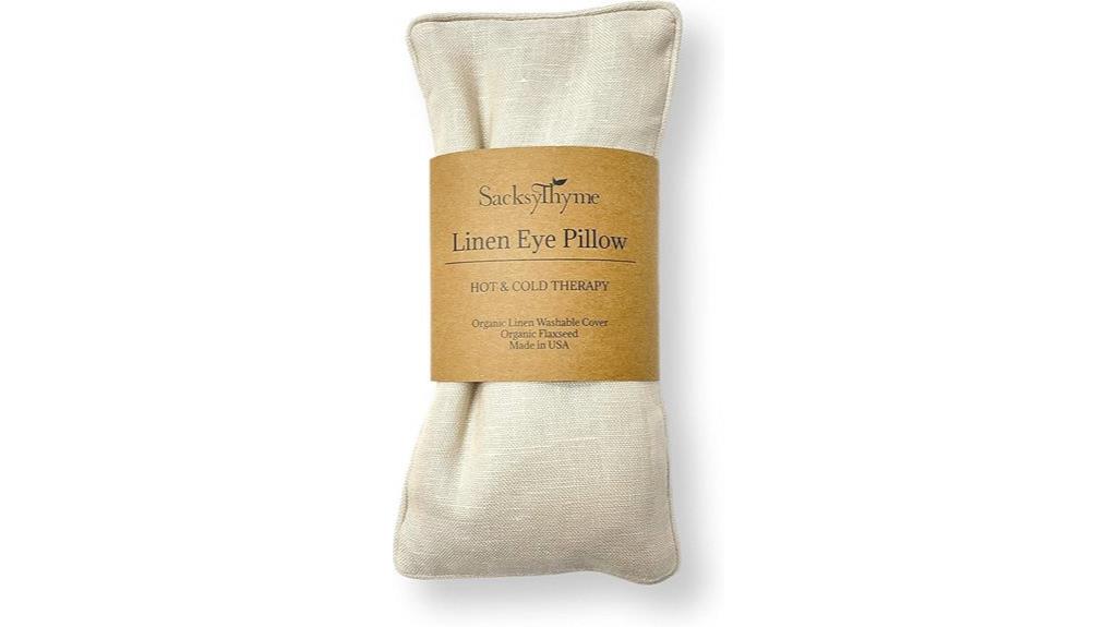 organic lavender flax pillow