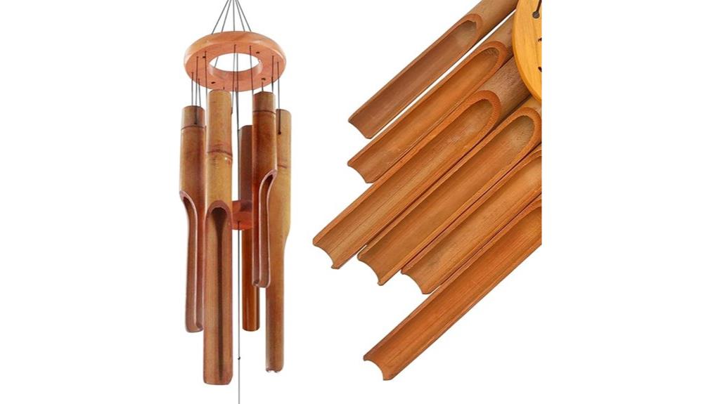 outdoor bamboo wind chimes