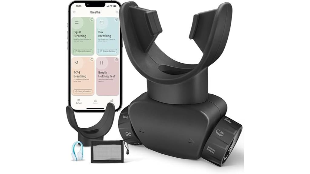 portable breathing exercise device