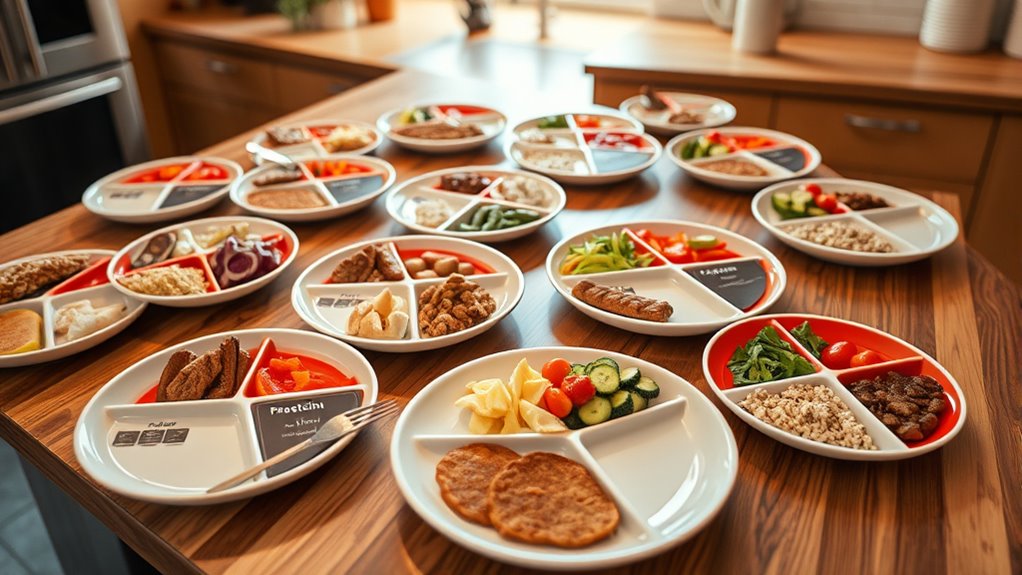 portion control plates for kitchens