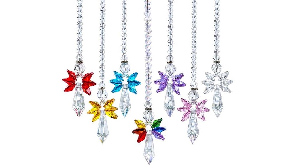rainbow angel suncatchers set