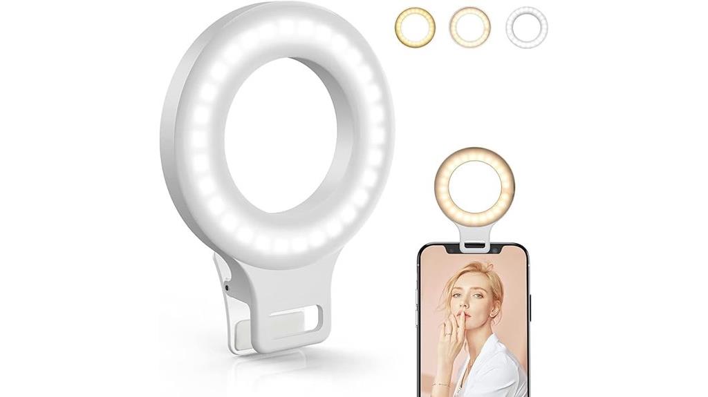 rechargeable led selfie light