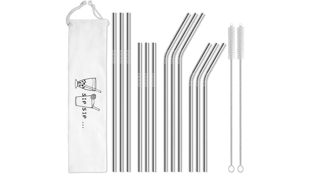 reusable stainless steel straws