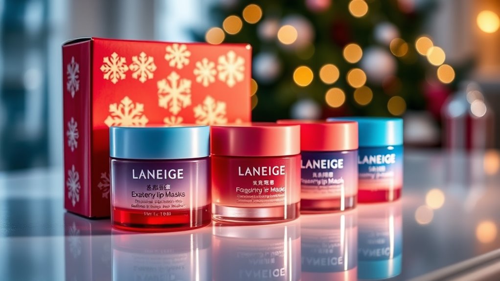 selecting lip mask sets