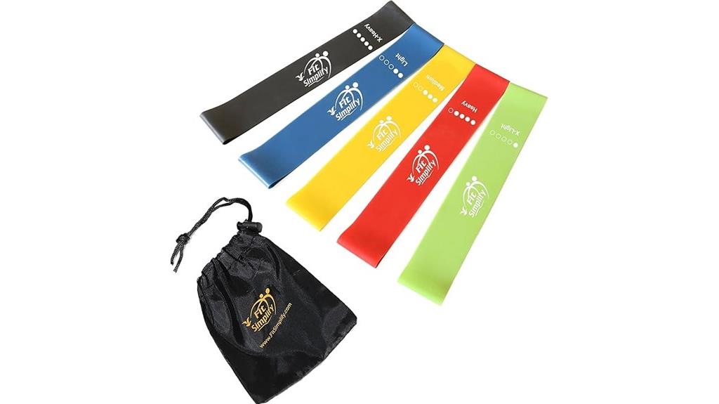 set of 5 resistance bands