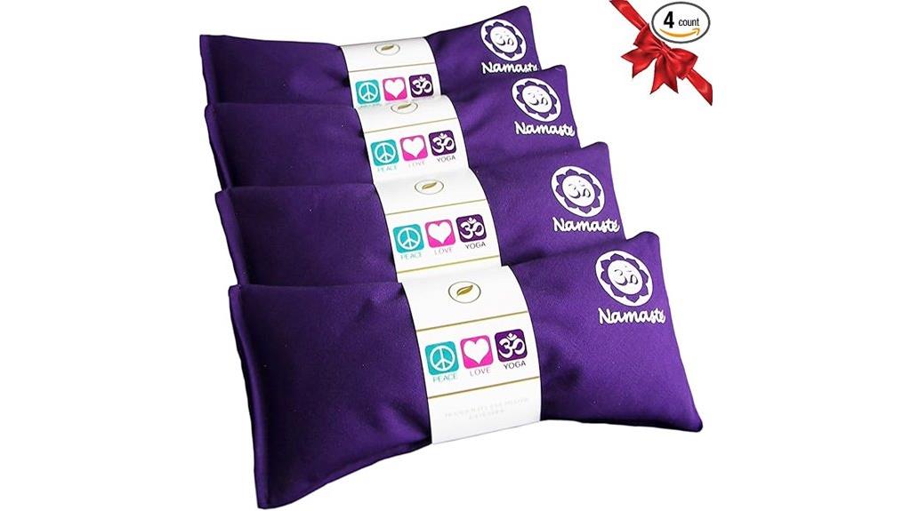 set of four lavender eye pillows