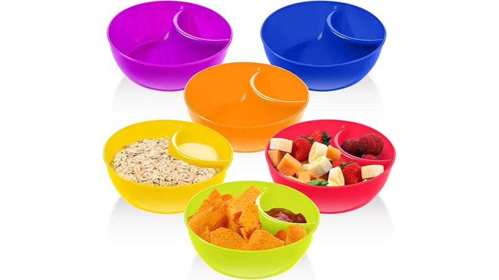 set of six snack bowls
