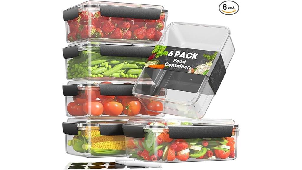 seven container food storage