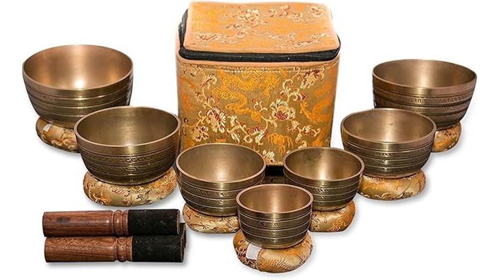seven tibetan singing bowls