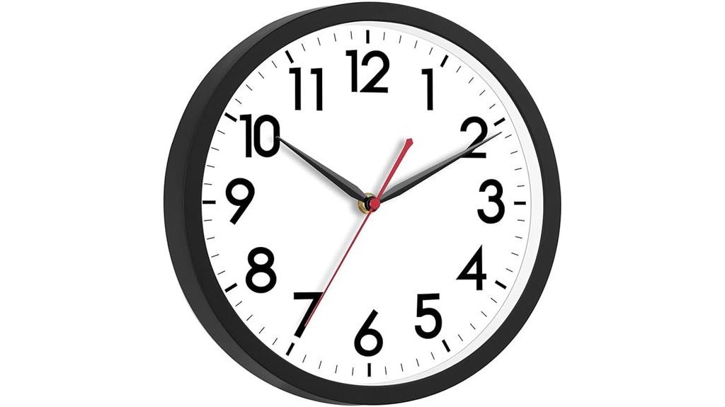 silent 12 inch wall clock