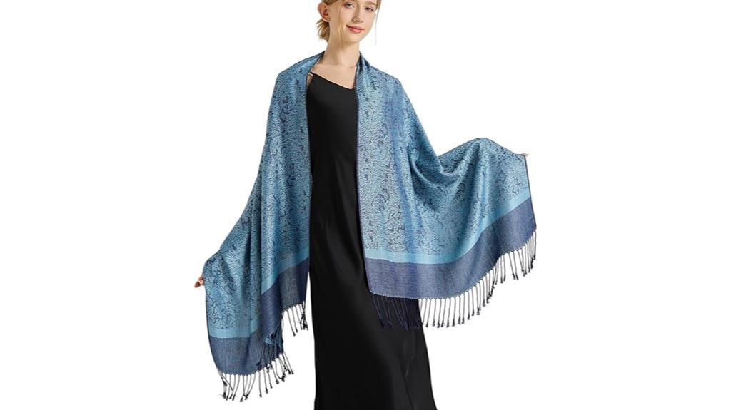 silky paisley pashmina