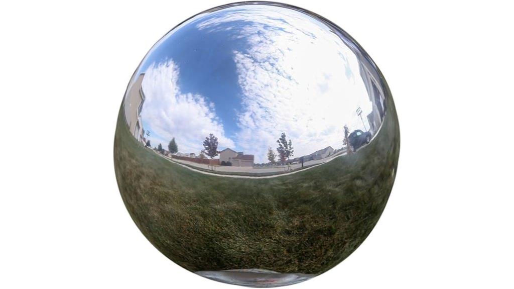 silver 10 inch mirror ball