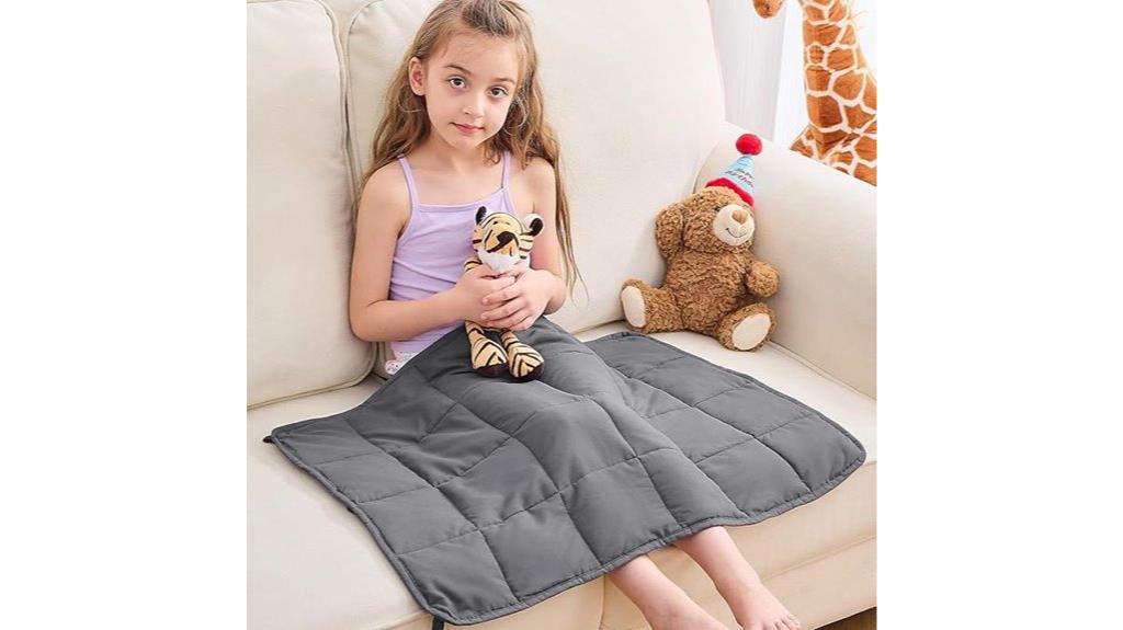 small grey weighted blanket