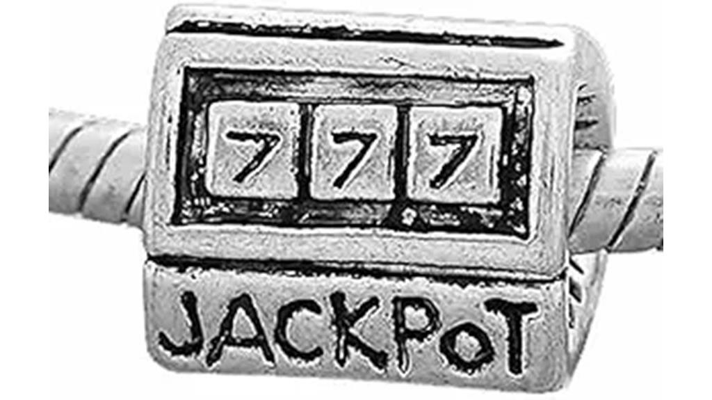 sparkling jackpot charm bead