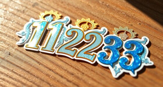 spiritual angel number vinyl stickers