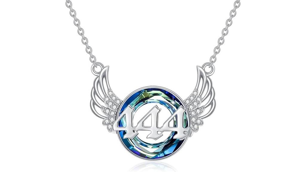 sterling silver angel necklace