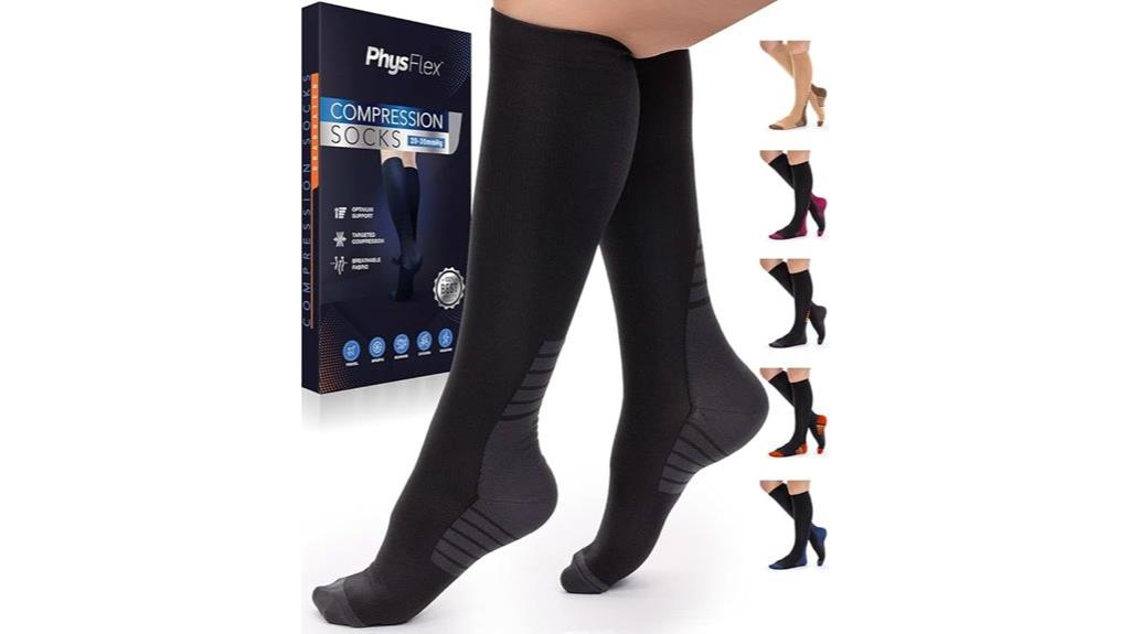 supportive compression socks