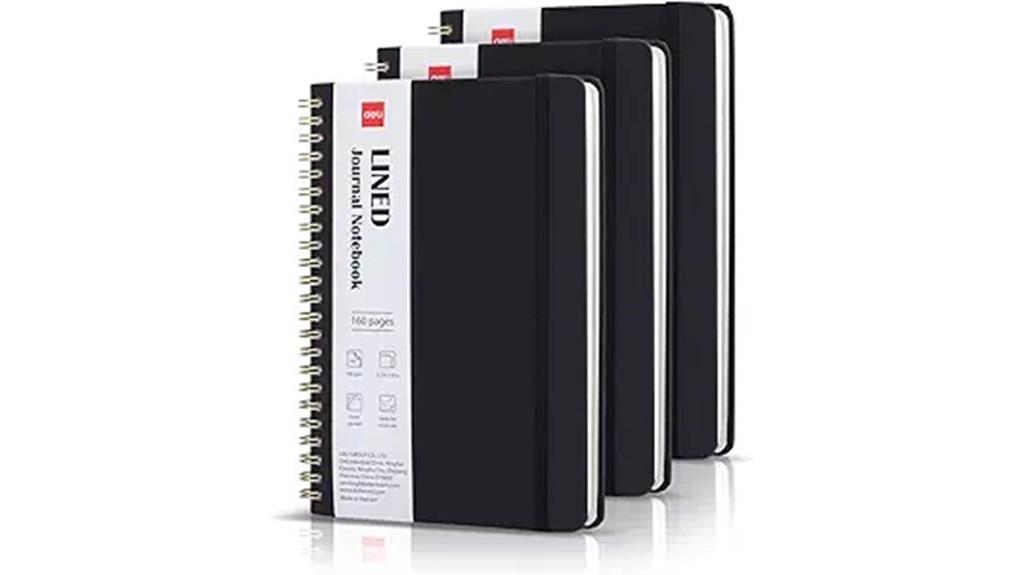three notebook set