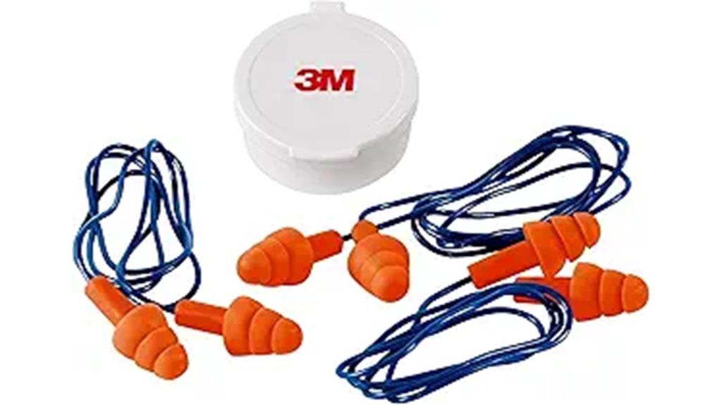 three pack corded earplugs