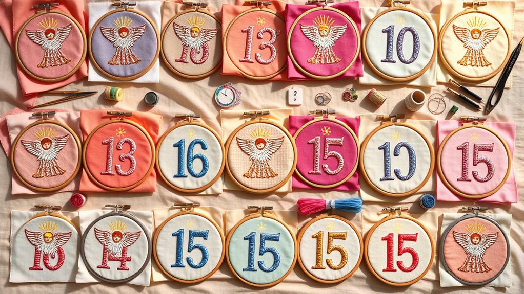 top angel number embroidery kits