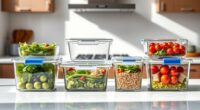 top glass meal containers