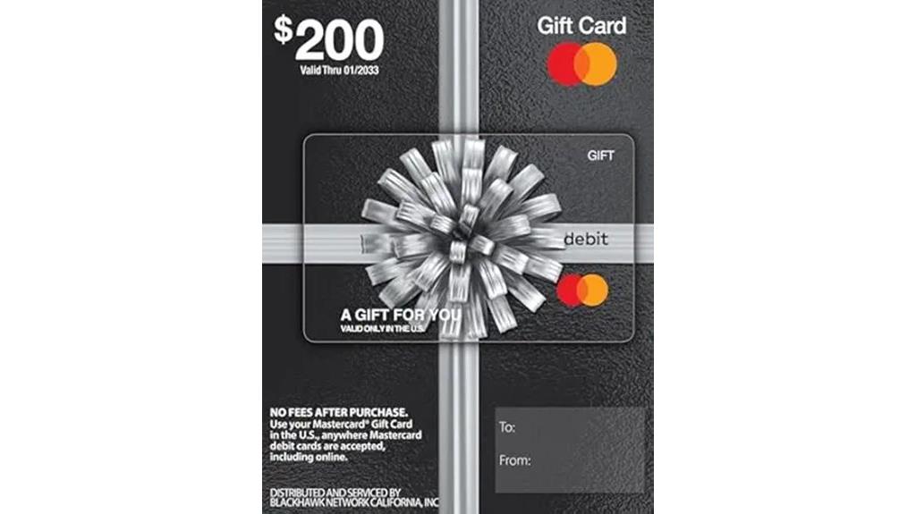 two hundred dollar card