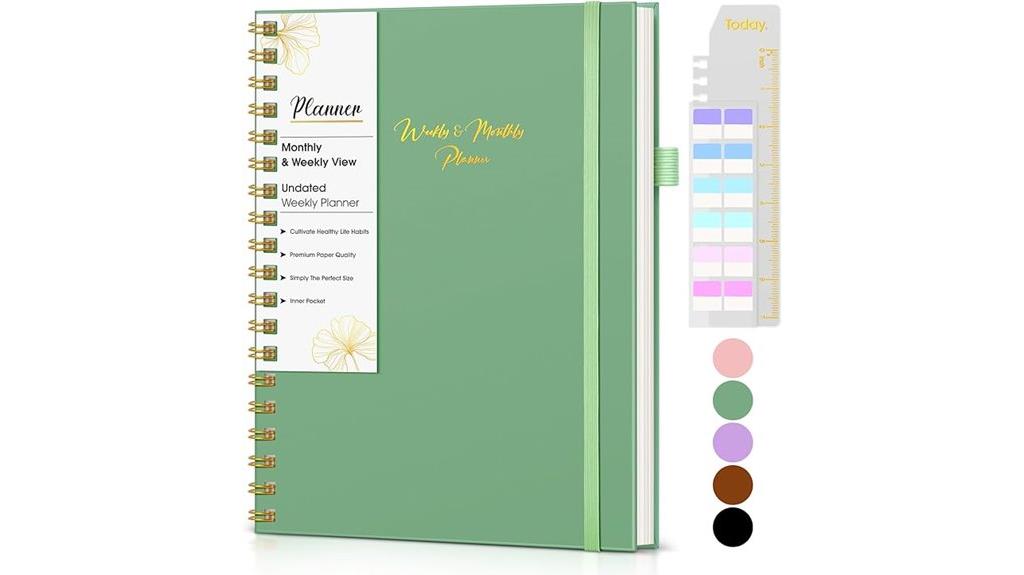 undated weekly monthly planner