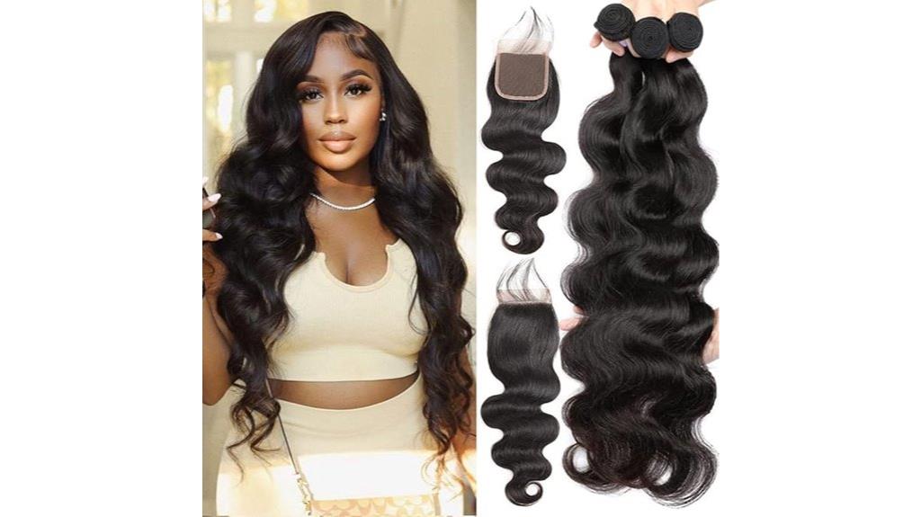 variety of hair bundle sizes