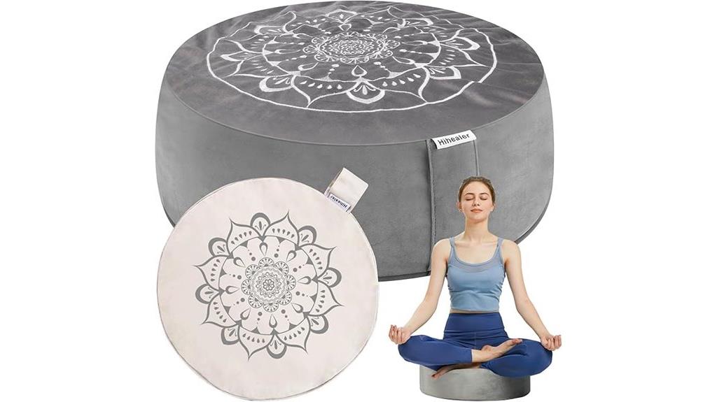 velvet cover meditation cushion
