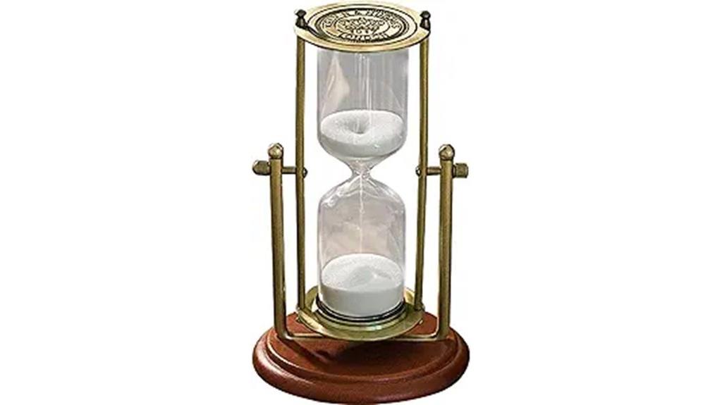 vintage white sand timer