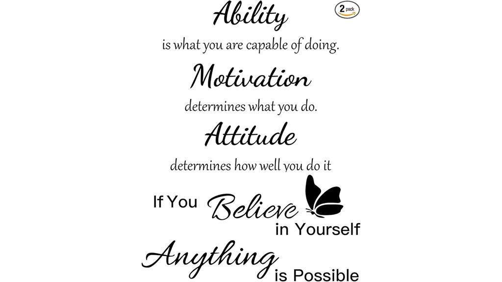 vinyl wall quotes set