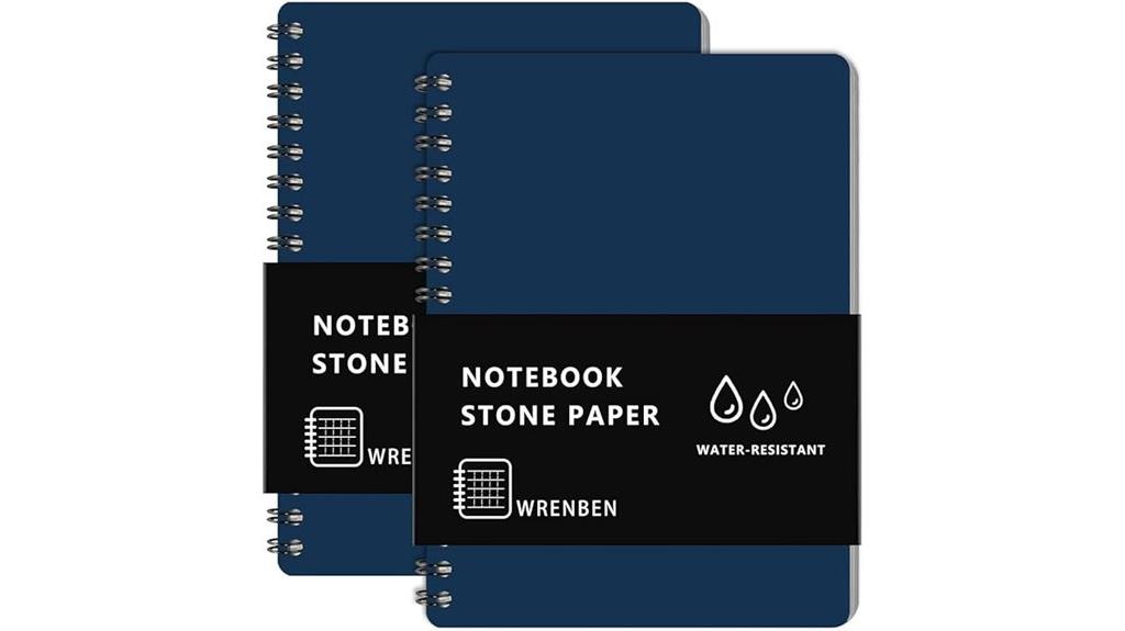 waterproof spiral stone notebooks