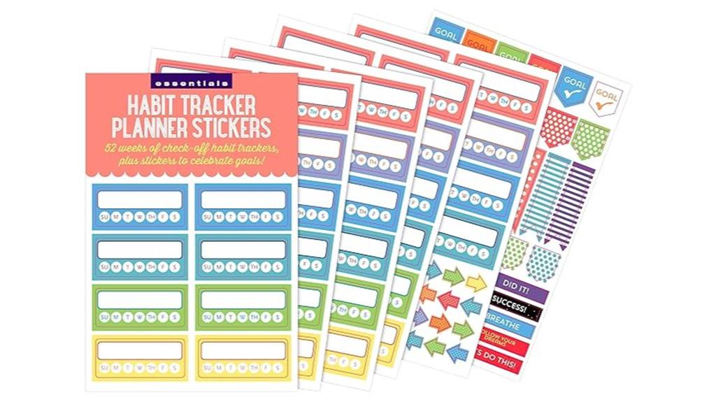 weekly habit tracker stickers