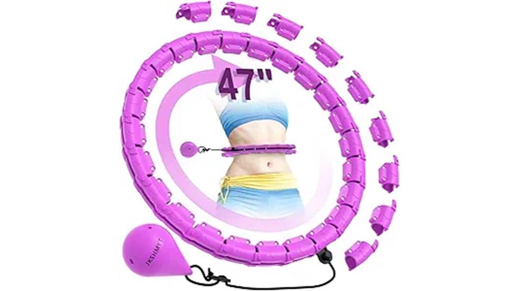 weighted 47 inch exercise hoop
